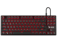 SAVIO KLAWIATURA PRZEWODOWA MECHANICZNA SAVIO Tempest RX RED Outem - 1468462 - zdjęcie 1
